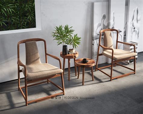 织然新中式实木茶几现代简约茶几小茶桌禅意白蜡木客厅家具整装-美间设计