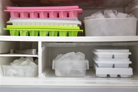 Ice Cubes Melting In Freezer