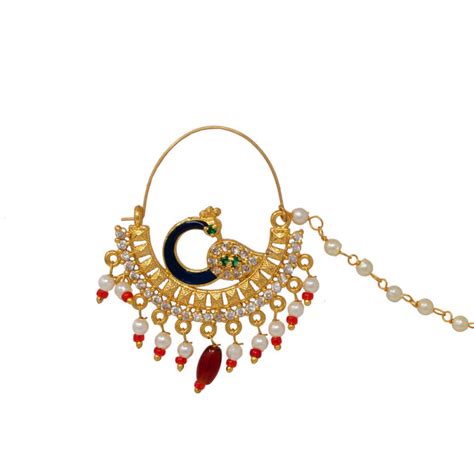 American Diamond studded Red color Meenakari work Rajasthani Premium ...