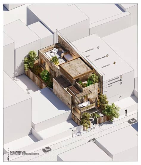 ‎طراحی - اسکیس - معماری‎ on Instagram: "The Green House Project~ Render & Illustration by ...