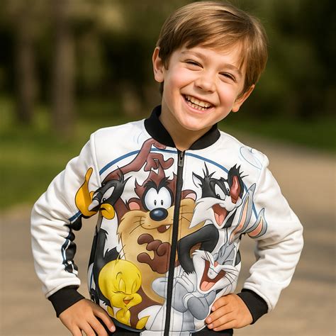 Kids Bugs Bunny Bomber Jacket – Puzzle Squad