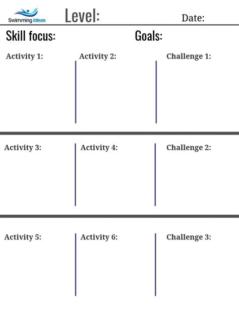 Swimming Lesson Plans Examples 的图像结果