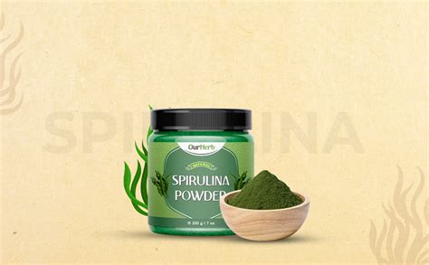 OurHerb Spirulina Powder (200g | 7 oz) | For Men & Women | Natural ...