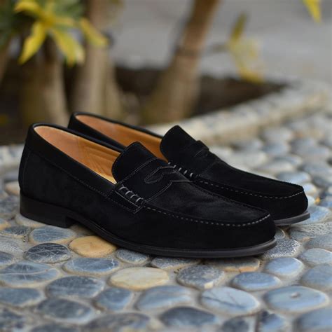 Black Suede Loafers Shoe - Summer 2024 Collection – Costoso Italiano