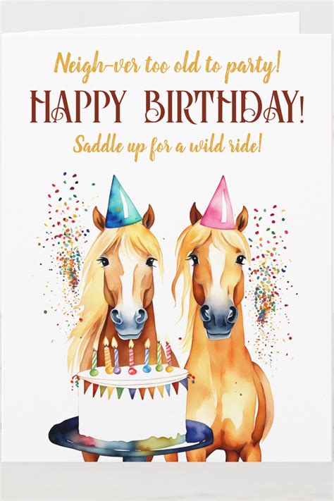 Happy birthday wishes with horses – Artofit