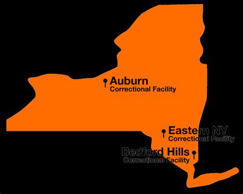 New York Prisons Map Was Security Really Maximum At New York Prison