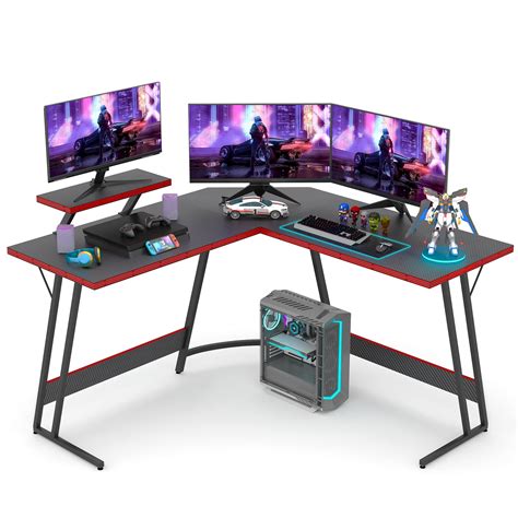 Vineego 51 Inch L-Shaped Gaming Desk Computer Corner | Ubuy India