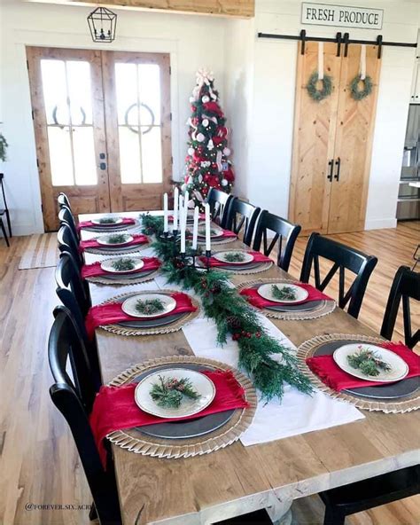 Image result for Cheap Rustic Christmas Table Decorations