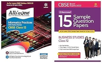 CBSE All In One Informatics Practices with Python Pandas Class 12 2022 ...