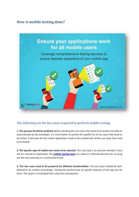 Image result for Mobile Testing Sted