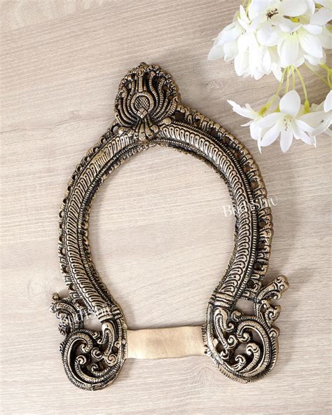 Budhshiv.com Brass Prabhavali Frame Wall Hanging – 10 Inch Sacred ...