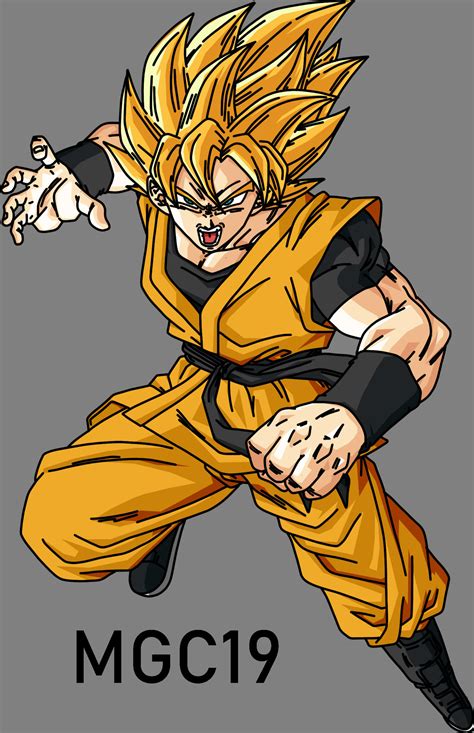 Goku Super Saiyan Capsule Corp Estilo BT3 by MatiasGC19 on DeviantArt