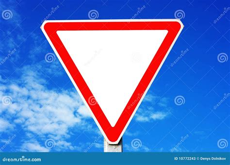 Triangle Traffic Sign Stock Photos - Image: 10772243
