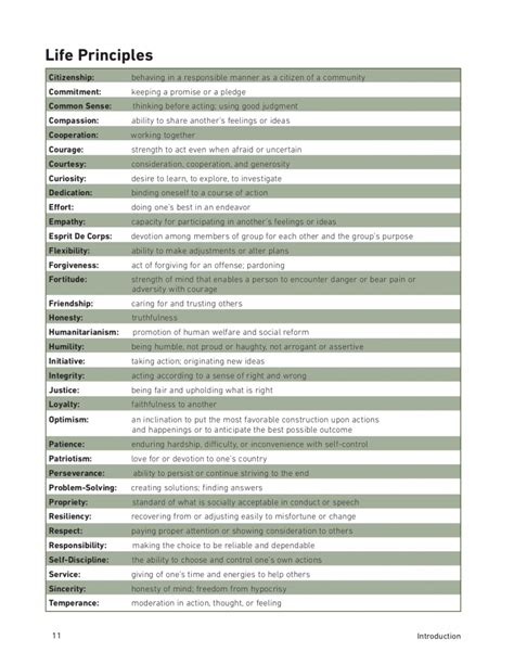 Image result for Guiding Principles in Life Examples