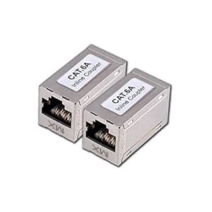 MX STP Cat6A Inline Coupler (Shielded) 8p8c Ethernet Cable Additional ...