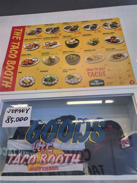 Carta del restaurante The Taco Booth, Seul