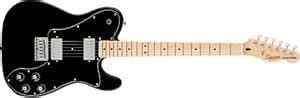 Fender Squier Affinity Tele Deluxe Maple Black 0378253506 : Amazon.in ...