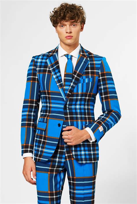 Braveheart | Tartan Suit | Blue Plaid Suit | OppoSuits | Blue plaid ...