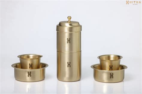 BRASS 5 PIECE COFFEE SET – HITHA WELLNESS