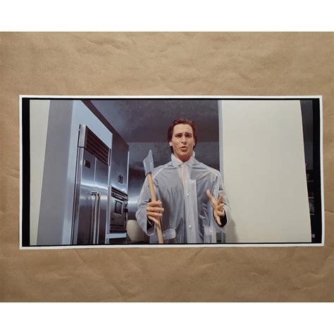 American Psycho Poster 12" X 24" Patrick Bateman Axe Halloween Huey ...
