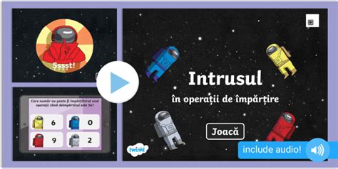 Intrusul în operațiile de împărțire – Joc interactiv