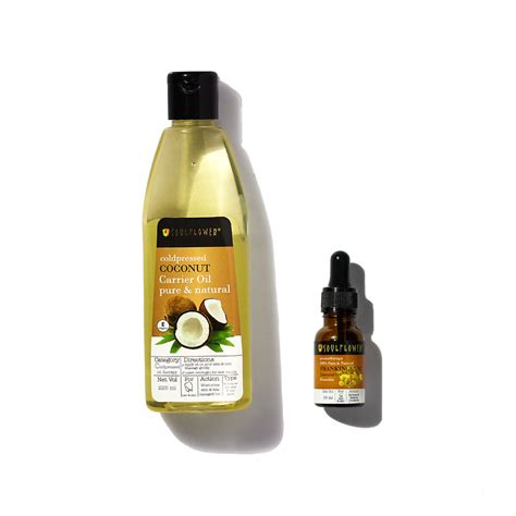 Buy Best Frankincense Essential & Coconut Carrier Oil Set – Soulflower.in
