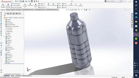 Image result for SolidWorks Bottle Tutorial