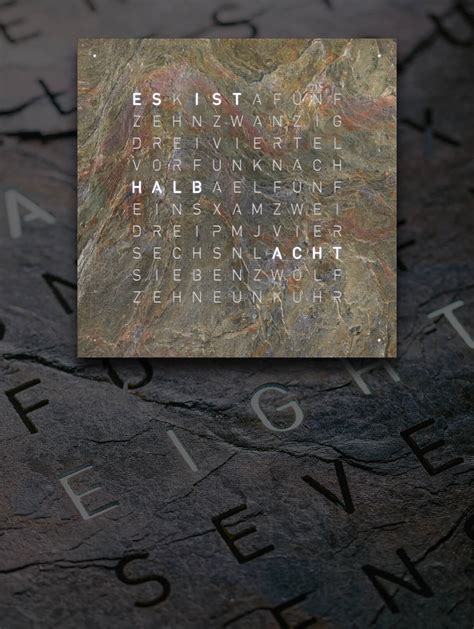 QLOCKTWO EARTH 90 - Die persönlichste Zeitanzeige der Welt - LARGE ...