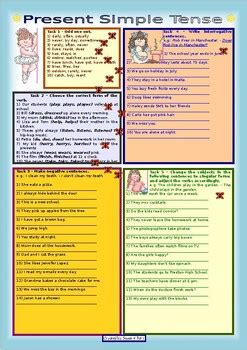 Image result for Present Simple Tasks