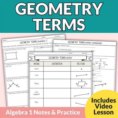 Geometry Review Sheet Circle Vocabulary Geometry: Circle Vocabulary