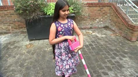 8YO Girl Created A Smart Walking Stick To Save The Blind From Falling ...