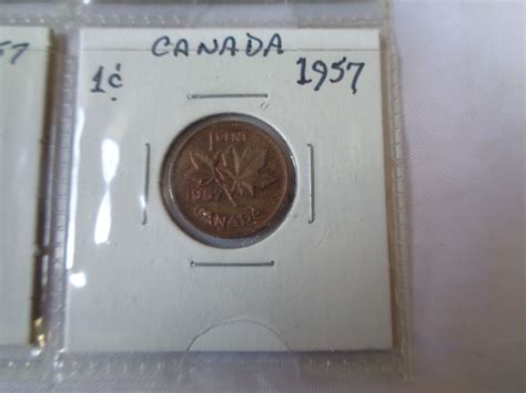 1957 CANADIAN COIN SET 50c TO 1c .800 SILVER