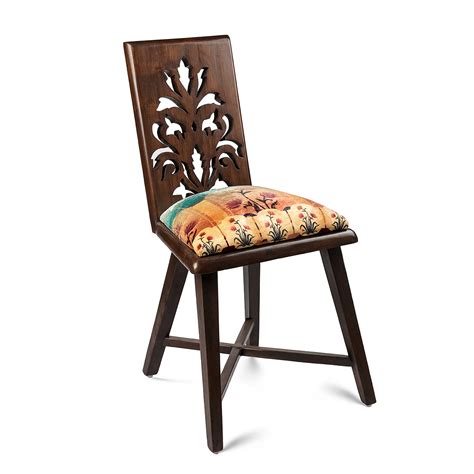 Elegant Plum Blossom Teak Wood Jaali Chair – Artychoke