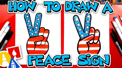 Image result for Peace Sign Drawing Tutorial