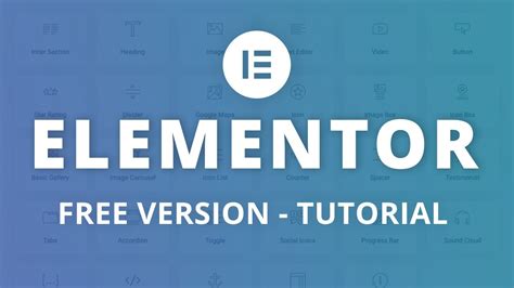 Image result for Basic Elementor Tutorial