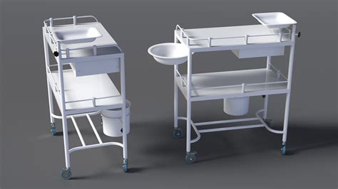 Medical Instrument Trolley White 3D | 3D Molier International