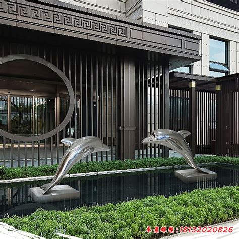 不锈钢广场海豚雕塑城市广场园林建筑绿化公园标志摆件_凯亮不锈钢雕塑-站酷ZCOOL