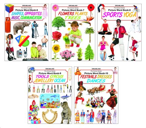 Pre School Picture Word Book - Pack 2 (5 Titles) : Dreamland ...