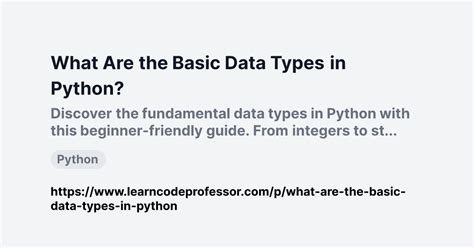Image result for Python 4 Basic Types