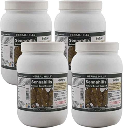 Buy HERBAL HILLS SENNA CAPSULES - 60 (PACK OF 4) SENNA CAPSULES Online ...