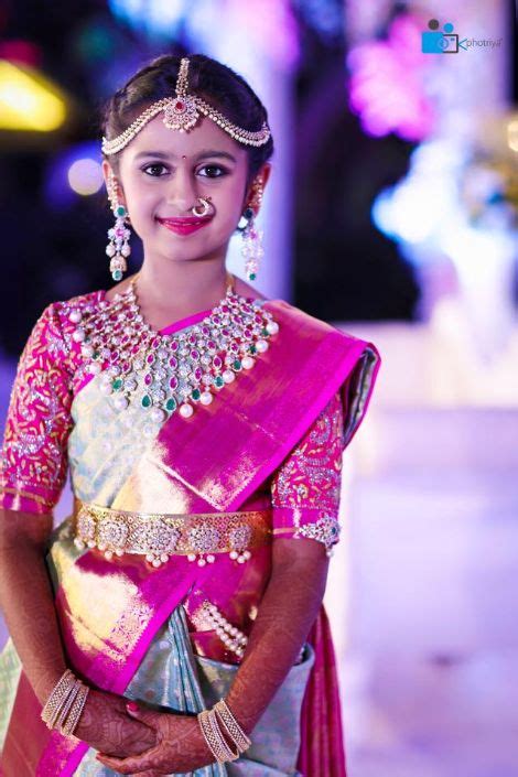 Hiya Reddy's Magnificent Half Saree Ceremony As Grand As A Wedding ...