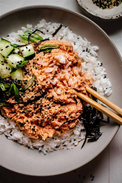 Spicy Tuna Rice Bowl (5-Minute Recipe!)