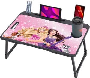 MITHILA US COTTED BARBIE Wood Portable Laptop Table Price in India ...