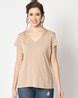 Buy Cream Tshirts for Women by Charmgal Online | Ajio.com