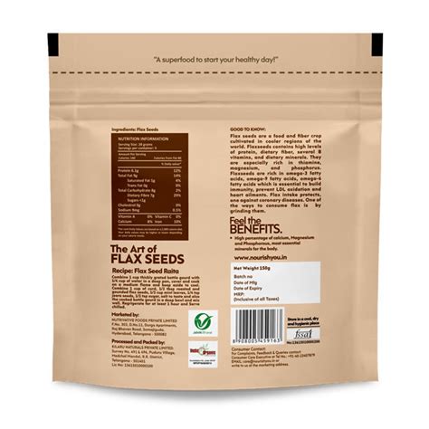 Buy Organic Flax Seeds - Edible Seeds | Nourish You