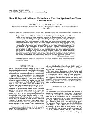 Fillable Online aob oxfordjournals pollination mechanism in viola form ...