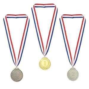 Buy Proberos® Gold Silver Bronze Award Medals with Ribbons - 1st, 2nd ...