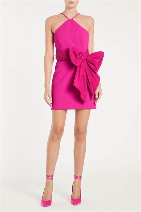 Pink Bow Mini Dress – TheFigureOut