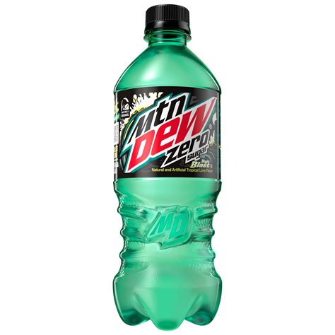 (2 pack) Mountain Dew Baja Blast Zero Sugar Tropical Lime & Citrus Soda ...