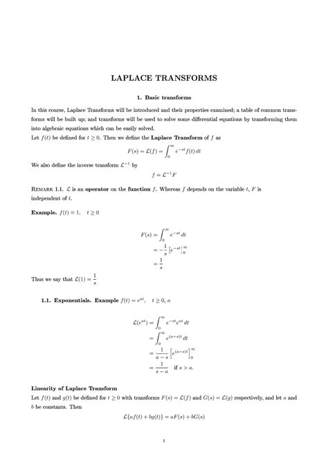 Image result for Basic Laplace Transforms
